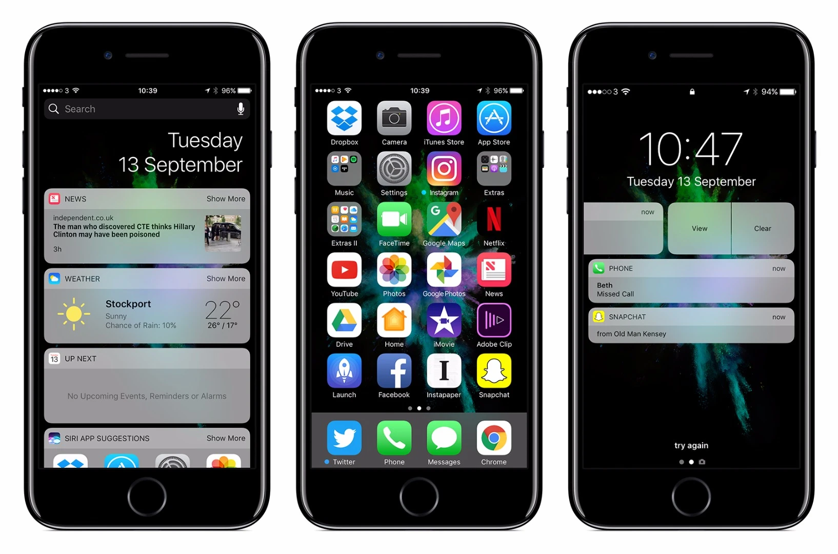 The lock screen has been revamped, and to us feels more intuitive, with the option to dip into and respond to notifications directly