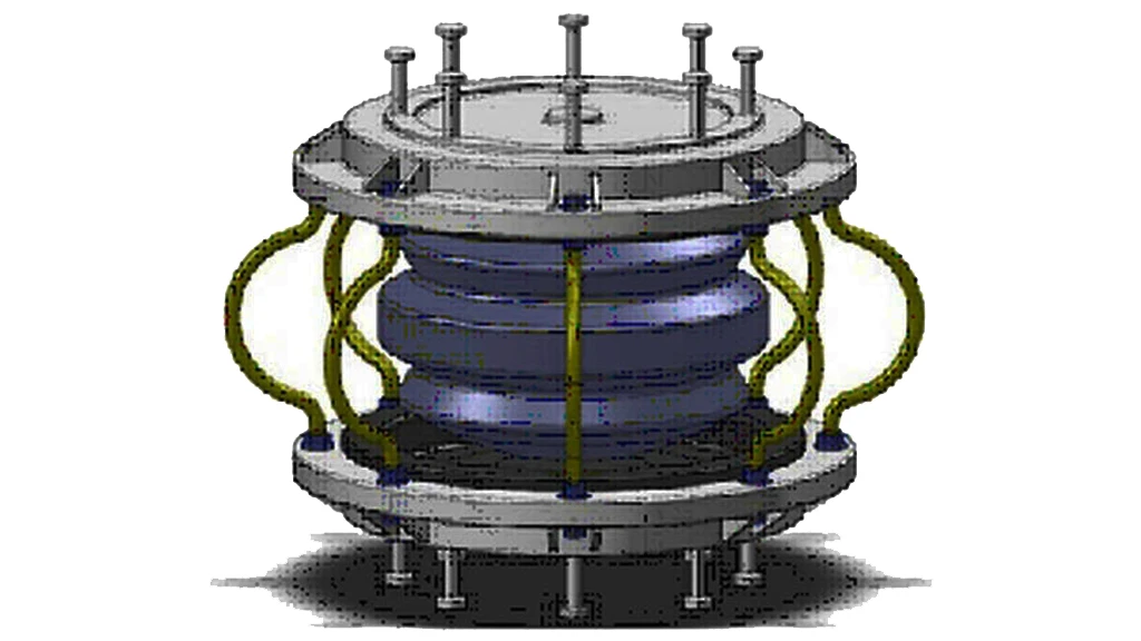 The roll-n-cage (RNC) is an anti-vibration device that is designed to sit between the building and the ground to reduce the effects of an earthquake