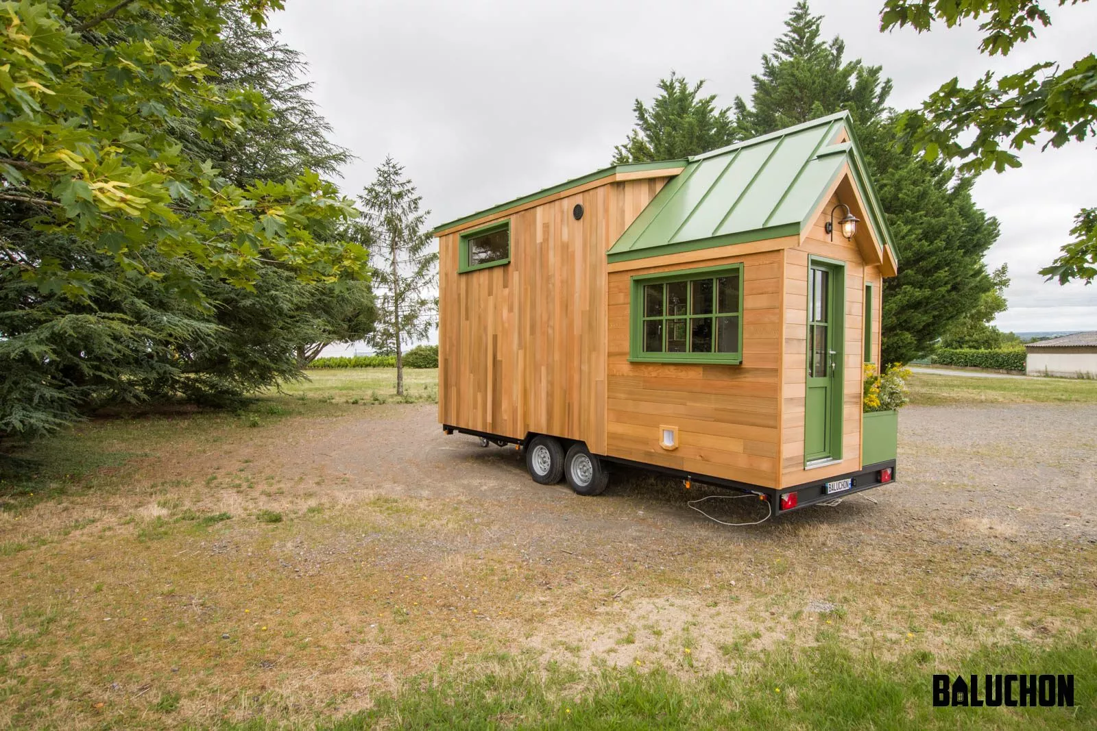 La Mésange Verte is based on a double-axle trailer