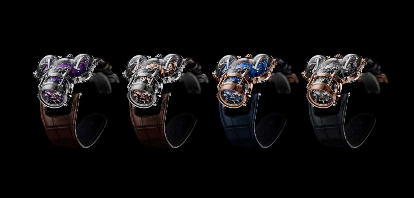 The MB&F HM9 Sapphire Vision in four editions