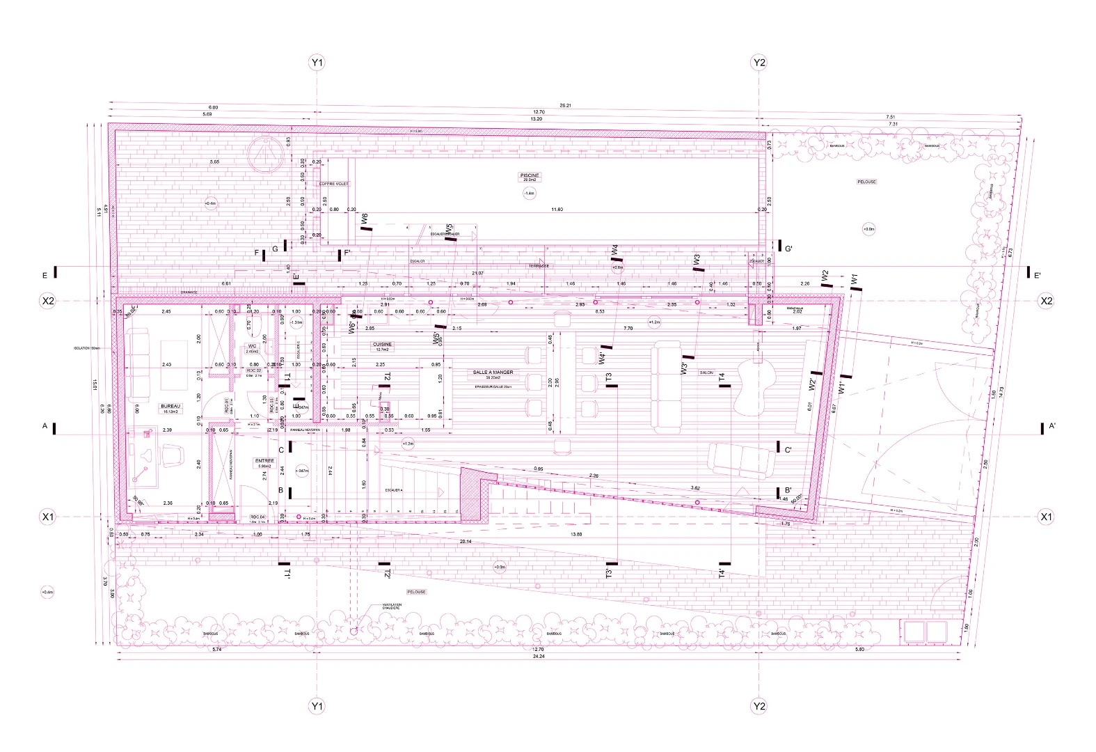 Architectural plan of MaHouse