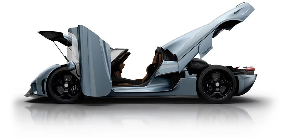 The "world's first fully robotized car" – all closures are operated automatically via smartphone or remote control