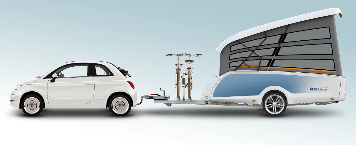 With a 1,200-lb base weight and 1,650-lb GVWR, the TakeOff is designed for small vehicles