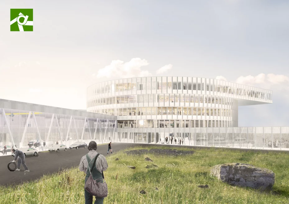 BIG describes the building as "a vortex, radiating out towards its surroundings" (Image: BIG)