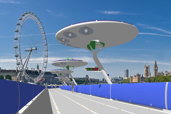 If successful, the Thames Deckway would offer cyclists a traffic-free route through Central London for the price of £1.50