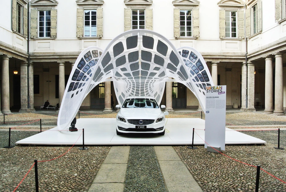 Volvo's Pure Tension Pavilion is the most interesting of the four winners of its category (Photo: Fabric Images/Volvo Italy)