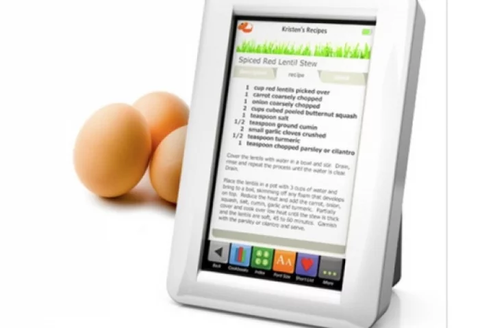 The Demy digital recipe reader can store up to 2,300 recipes and is a great way to share your favorite dishes with the rest of the world