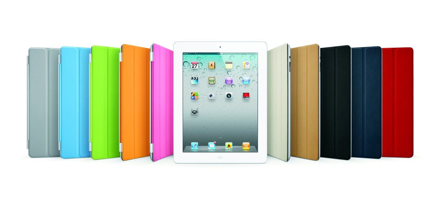 The new smart covers attach to the screen using magnets, which also guide the cover into position