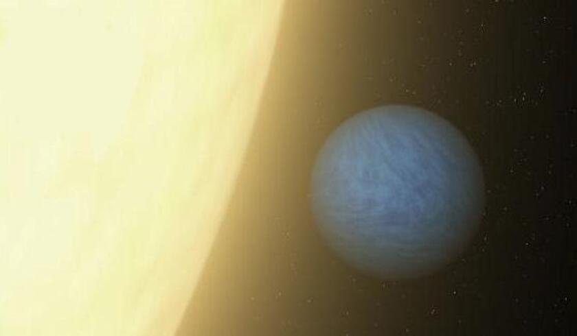 An artist's concept of 55 Cancri e, a toasty "super-Earth" that rushes around its star every 18 hours (Image: NASA)