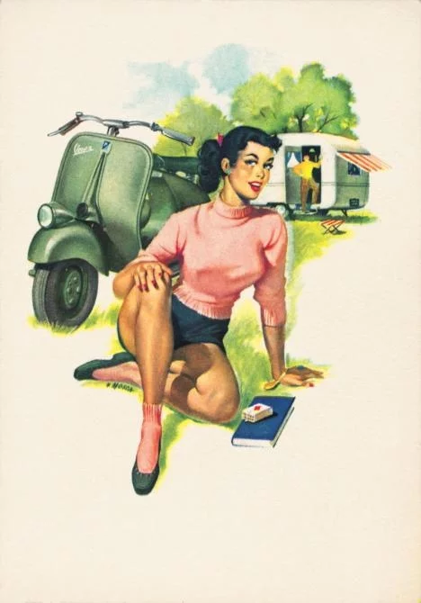1953 Vespa calendar