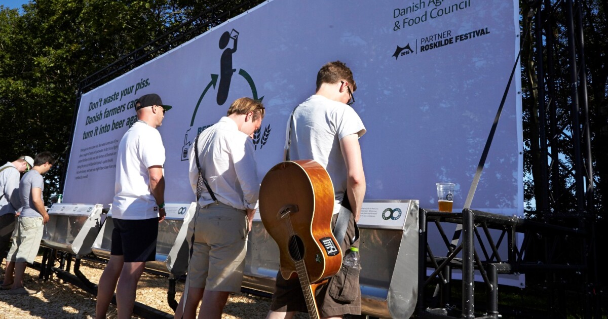 Danish festival-goers donate urine to help make beer