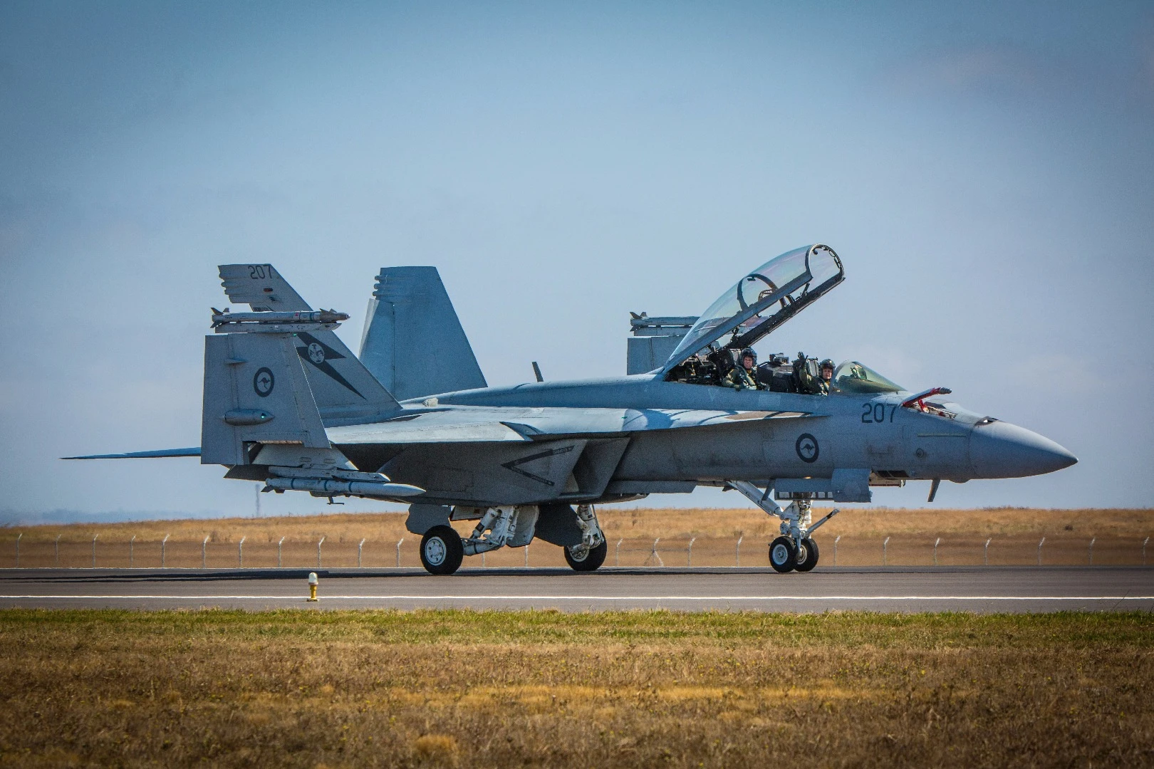 RAAF F-18F Super Hornet on the ground