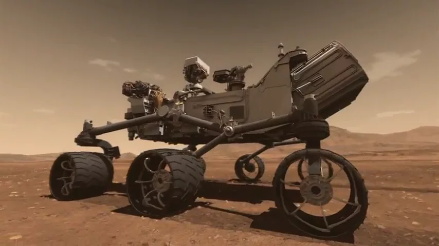 Artist's concept of Curiosity on the move (Image: NASA/JPL-Caltech)