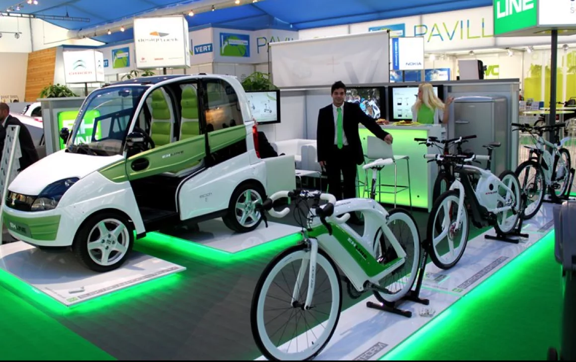 The EH Line stand at a recent e-bike show