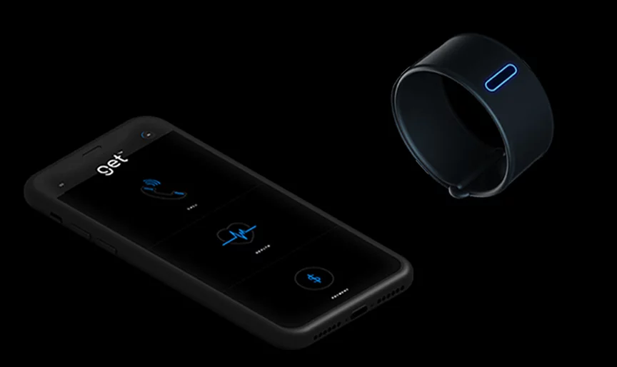 Get connects to the Get app on your smartphone via Bluetooth