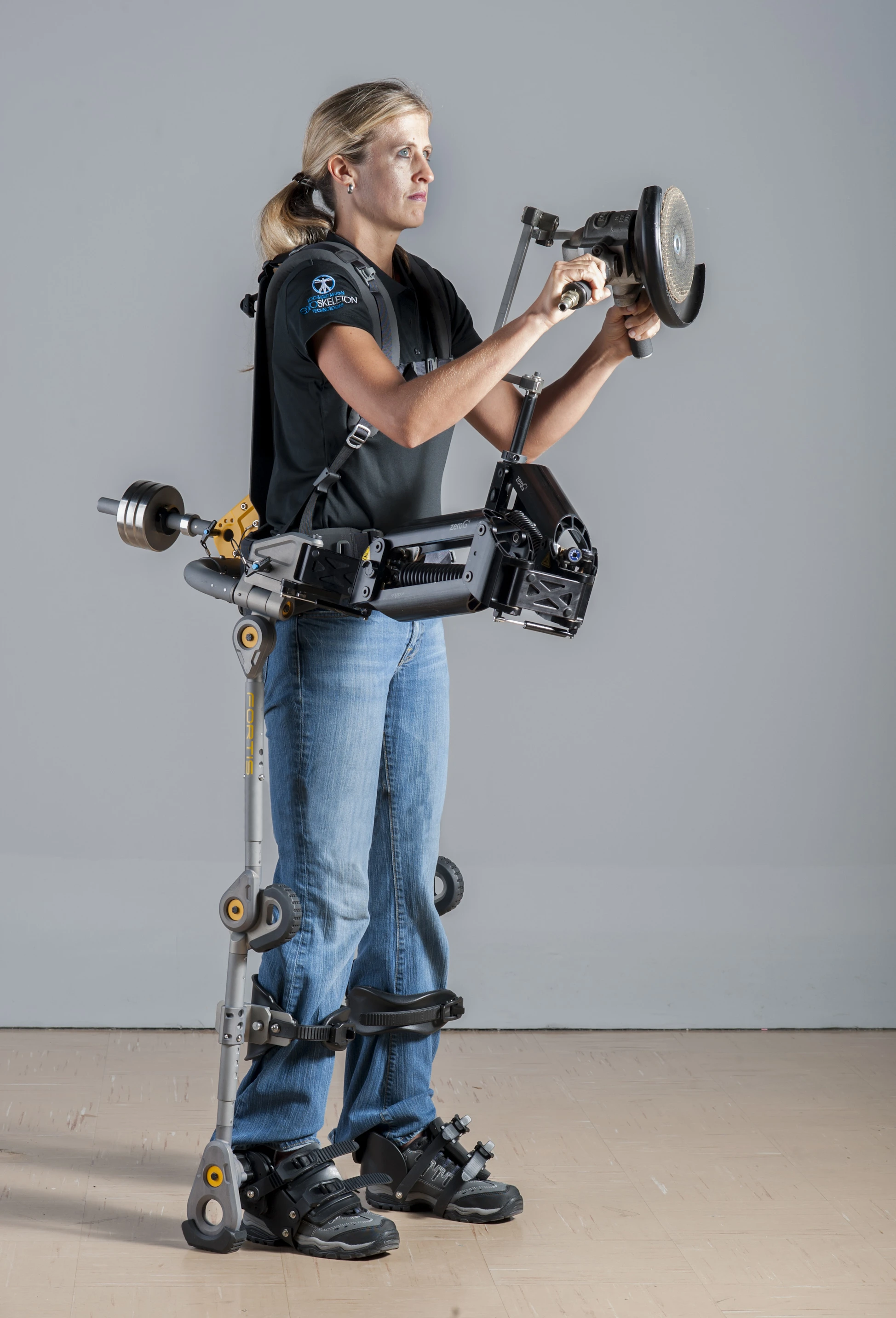 The Fortis exoskeleton adjusts to different body types