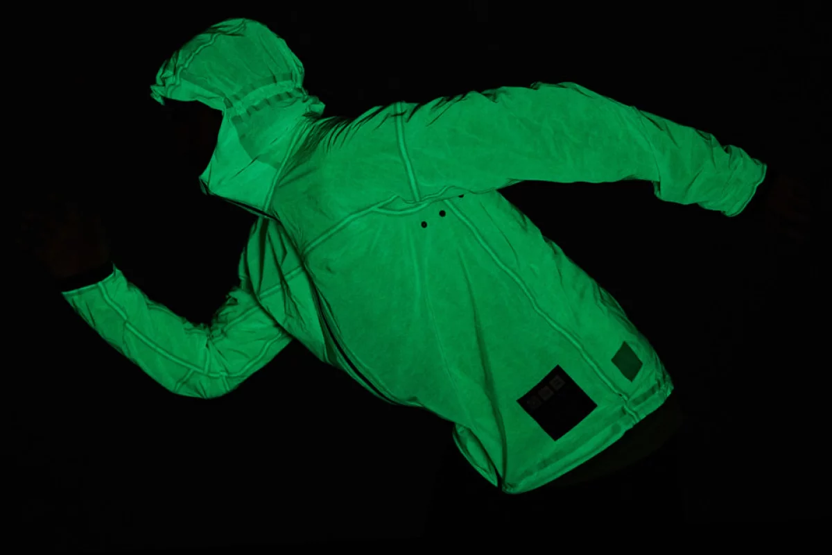 The US$350 glow-in-the-dark jacket