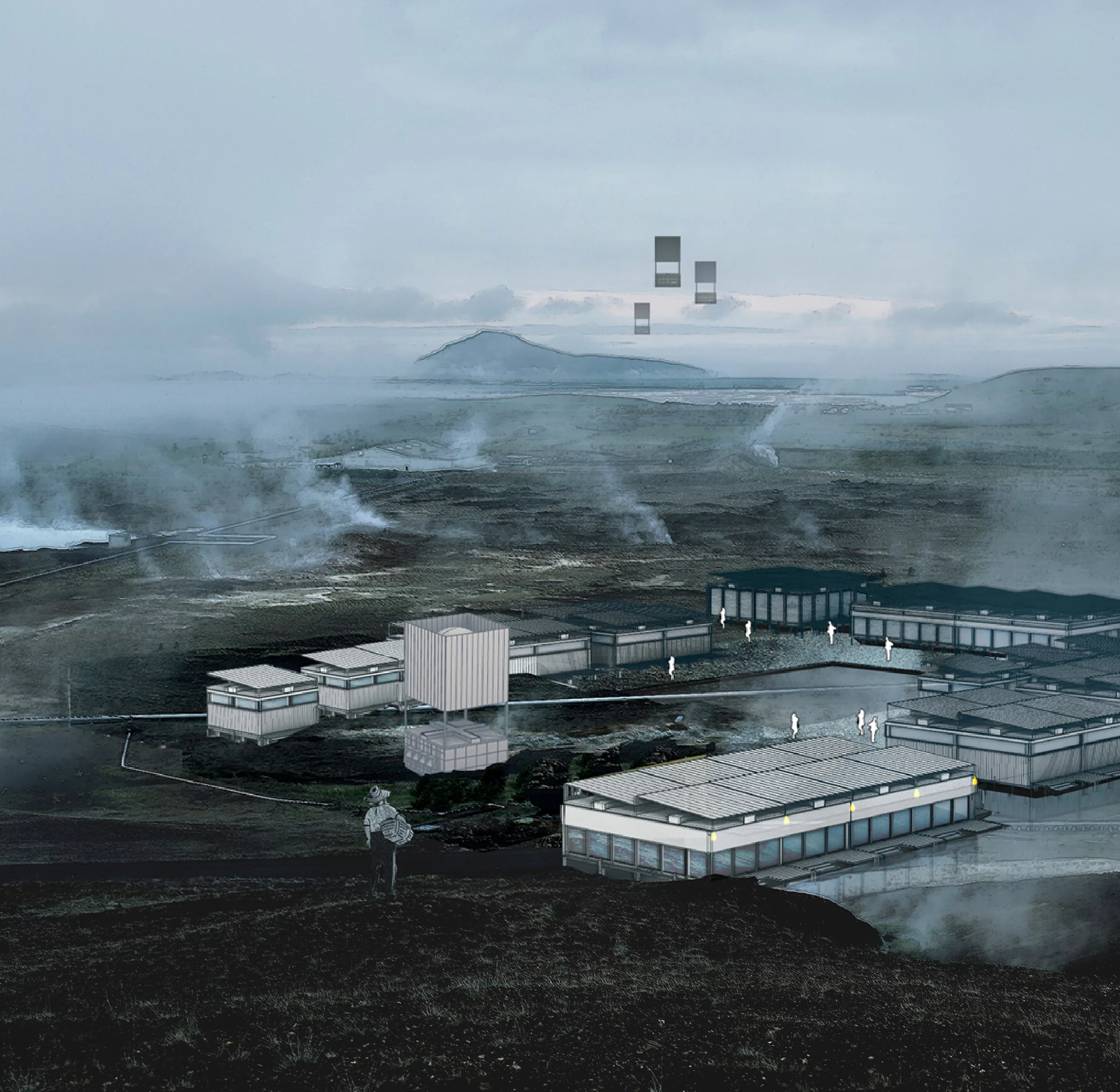 The Pilgrim Skyscraper Brings Education To Remote Places Worldwide was designed by Michał Wachur``a and Kamil Wróbel. It depicts a series of buildings that can be used to spread education worldwide