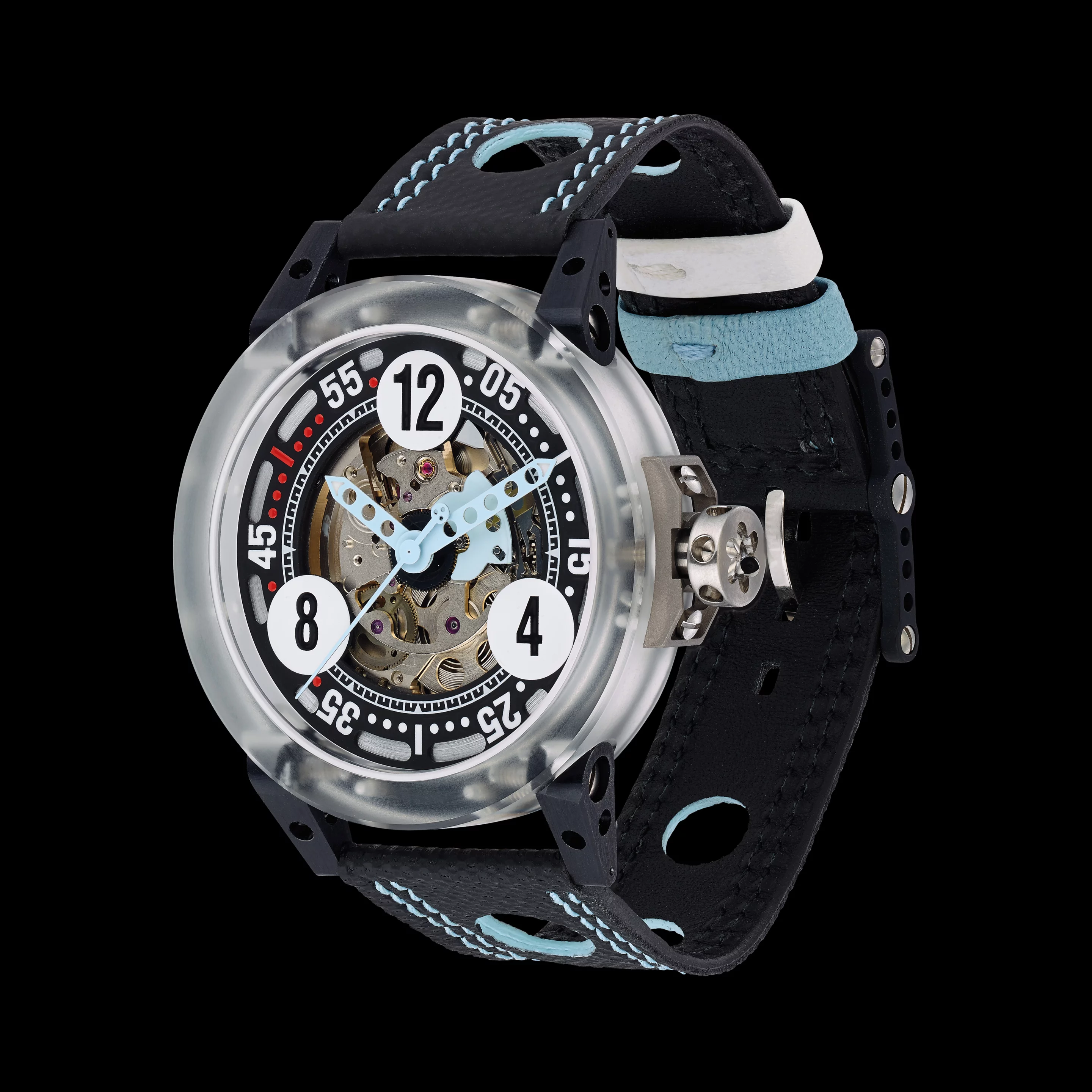 The new V6-44-MK is claimed to be the world's lightest 44 mm (1.7 in) automatic watch, tipping the scales at just 41.8 g (1.47 oz)