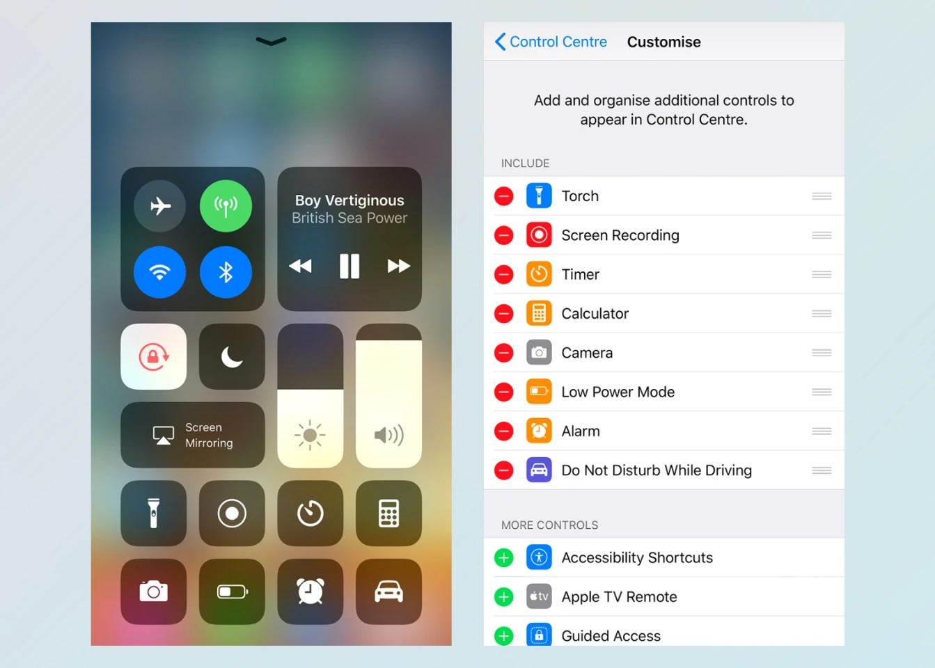 One of the biggest visual overhauls in iOS 11 goes to the Control Center