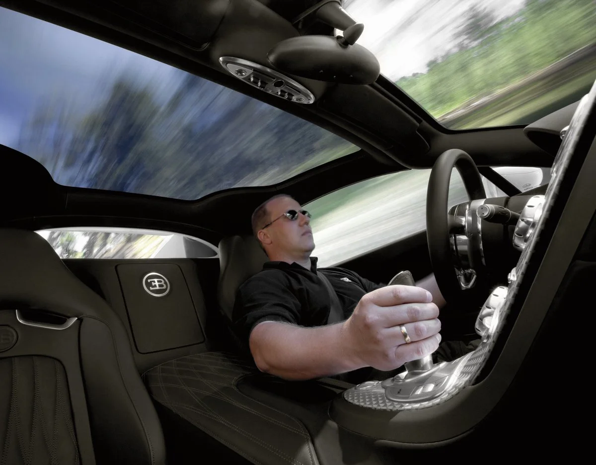 Inside the Grand Sport at speed