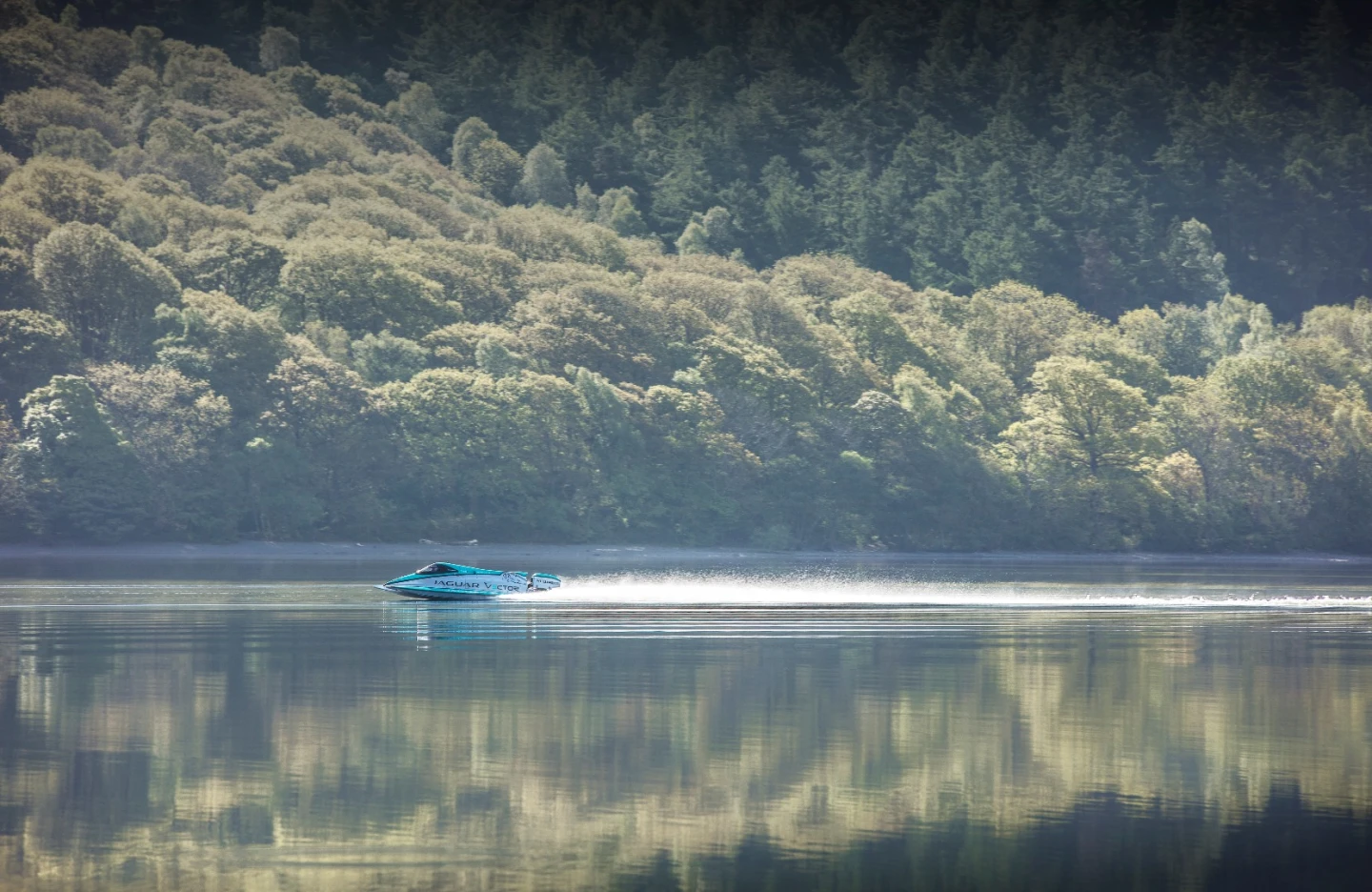 The V20E made two runs in opposite directions to break the record