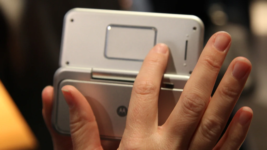 The touch surface located on the back of the Backflip's display