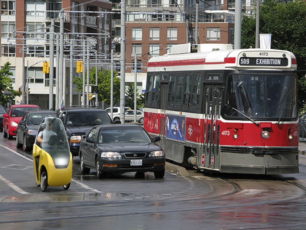 The emcycle envisaged using bike lanes