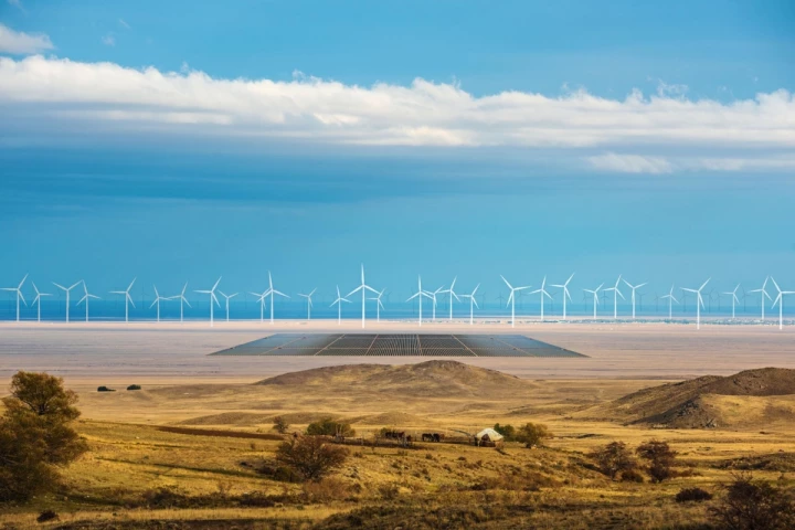 Photoshopped image: German company Svevind is planning a monster 45-gigawatt renewable energy scheme in Kazakhstan