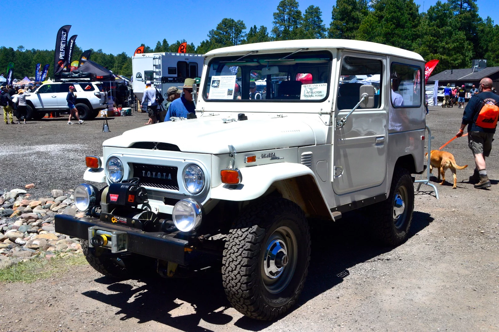 Fittingly the first vehicle we came across at this year's show was a 1973 Toyota Land Cruiser FJ40 owned by Overland Expo co-director/owner Jonathan Hanson