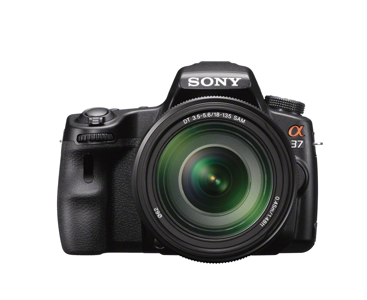 The SLT-A37 is available with the new 18-135mm telephoto zoom lens