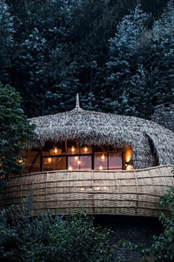 Bisate Lodge in the Volcanoes National Park, Rwanda, by South Africa's Nicholas Plewman Architects