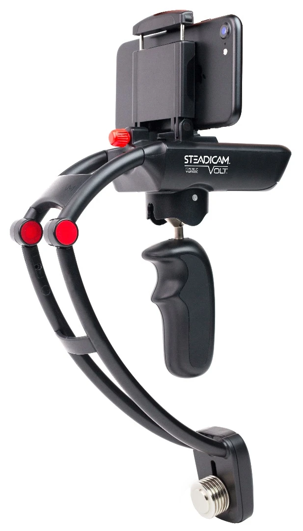 The Steadicam Volt utilizes electronics borrowed from drone manufacturer Yuneec
