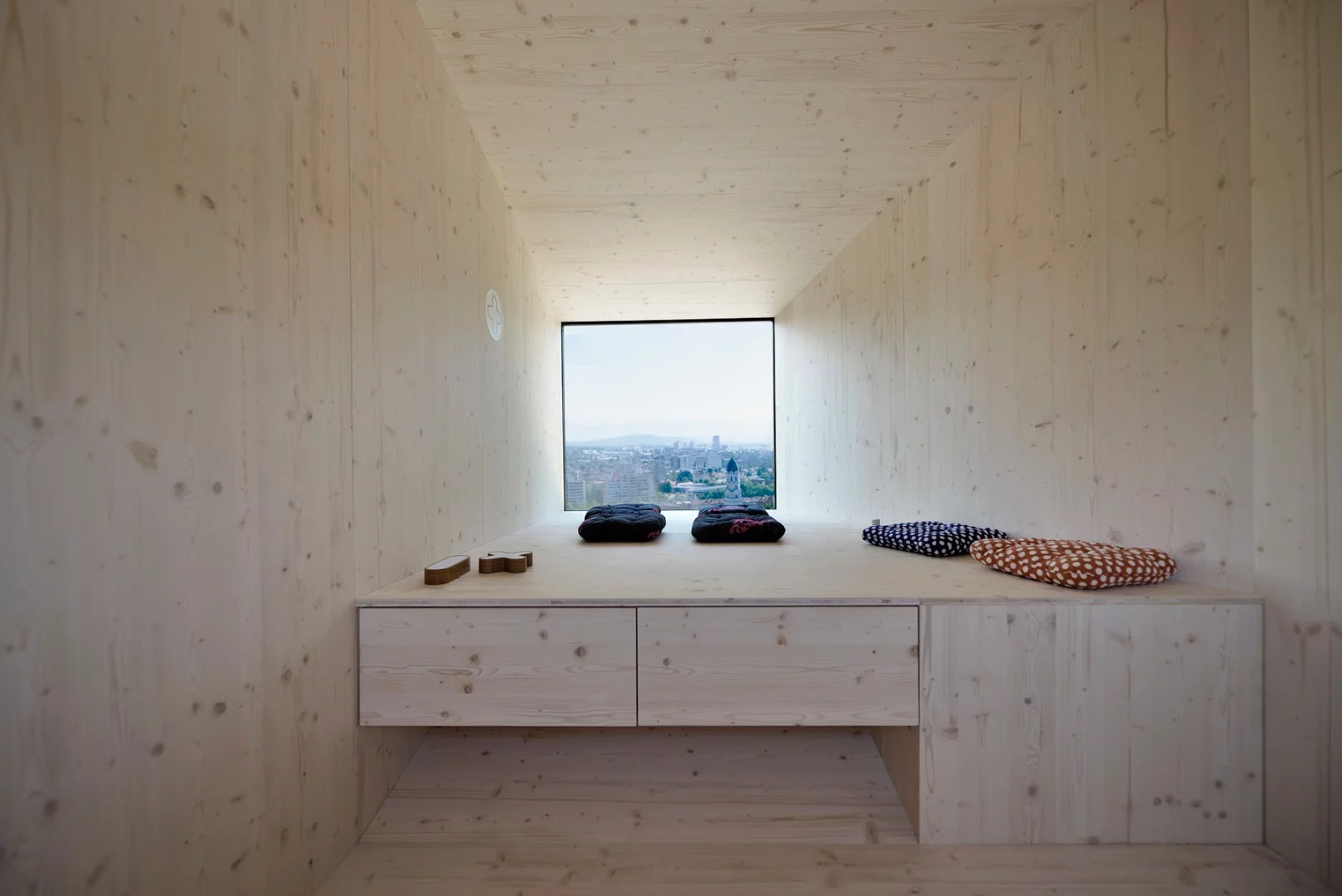Each floor inside the Living Unit on Ljubljana Castle can be rearranged and configured to suit