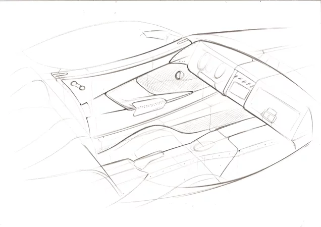 A sketch of the Morgan SP1's interior