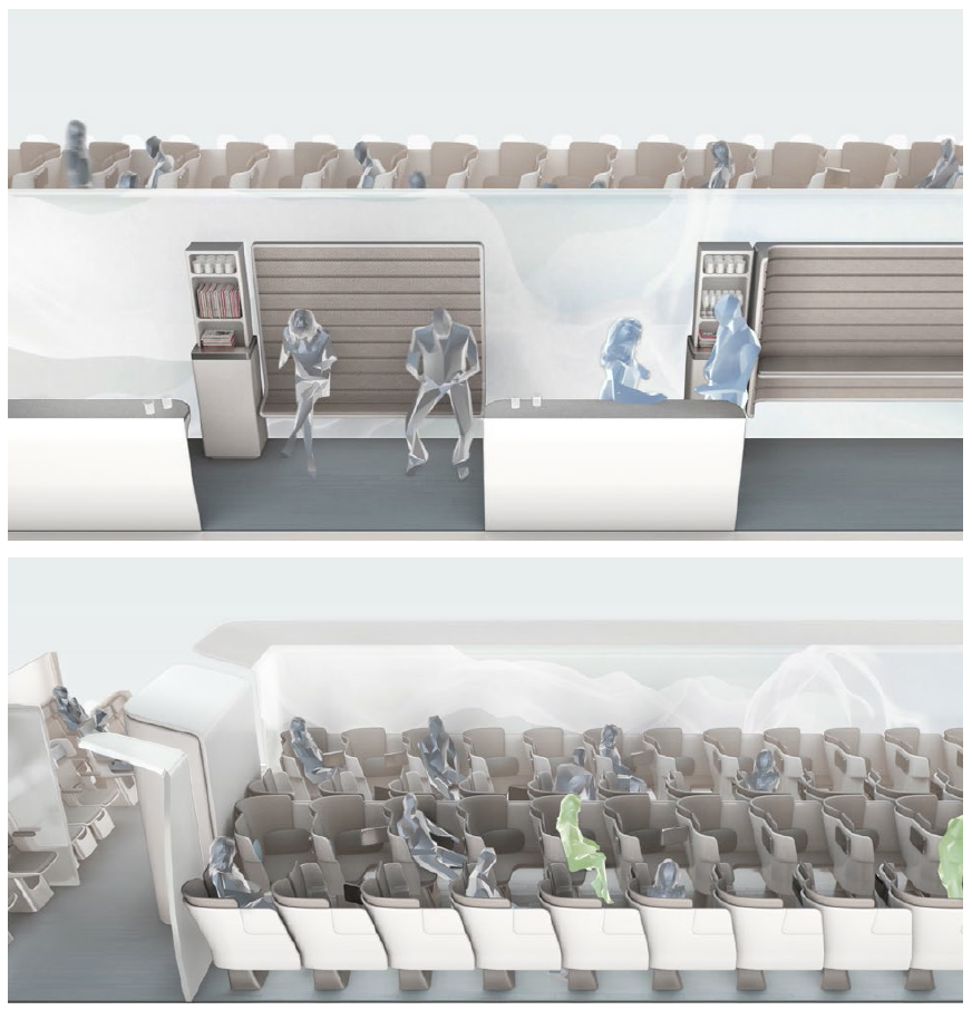 The Visionary Concepts category was won by Zodiac Aerospace for its "Lifestyle Cabin" concept, with areas for sleeping, meeting and lounging