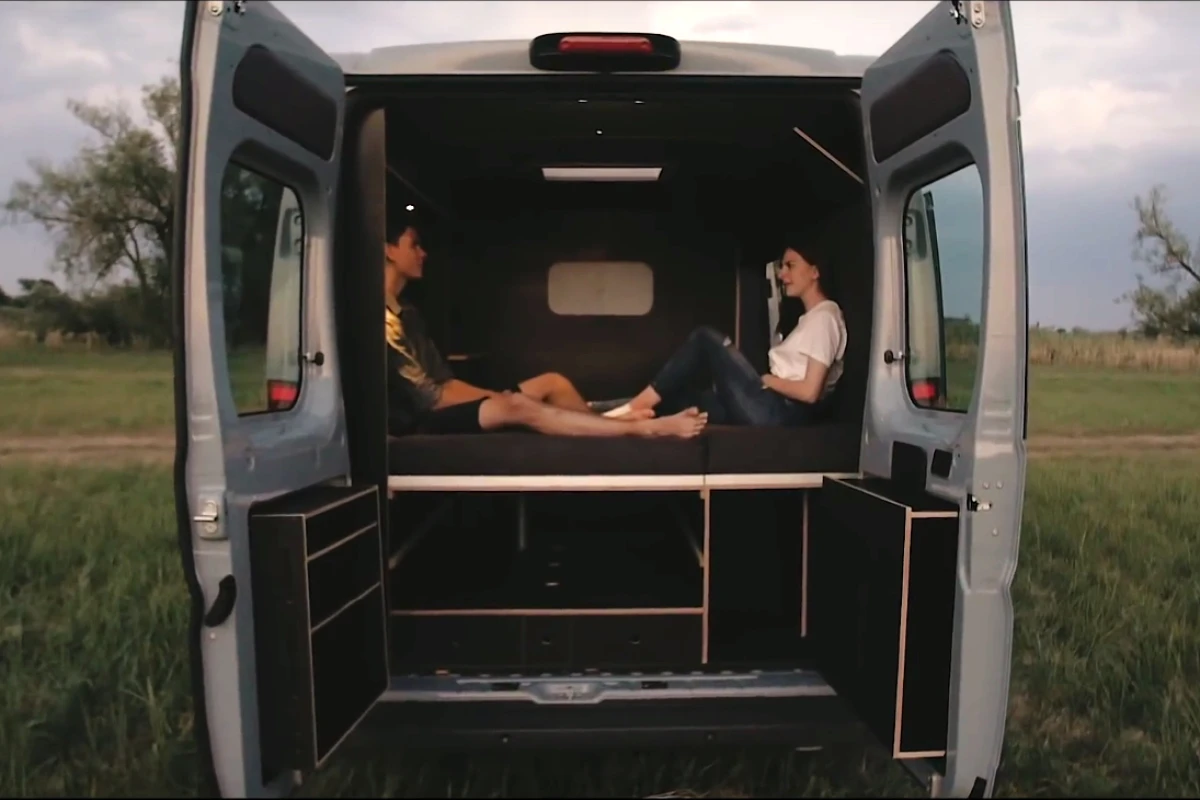Berlin-based designer Michael Hilgers has created a campervan conversion jam-packed with smart space-saving features