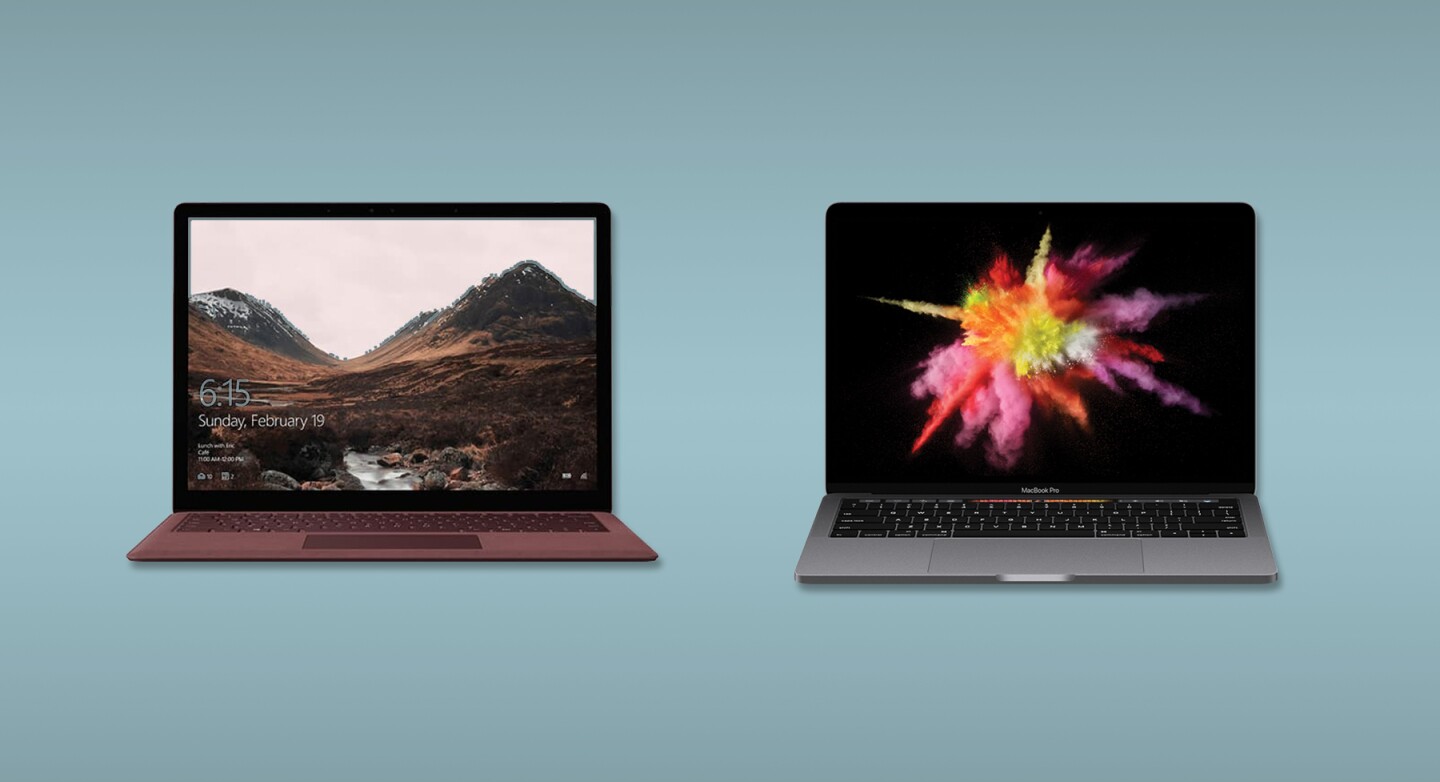 Microsoft Surface Laptop vs. 13inch Apple MacBook Pro