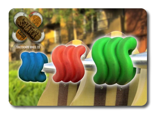Some different sizes of the Shark Wheels