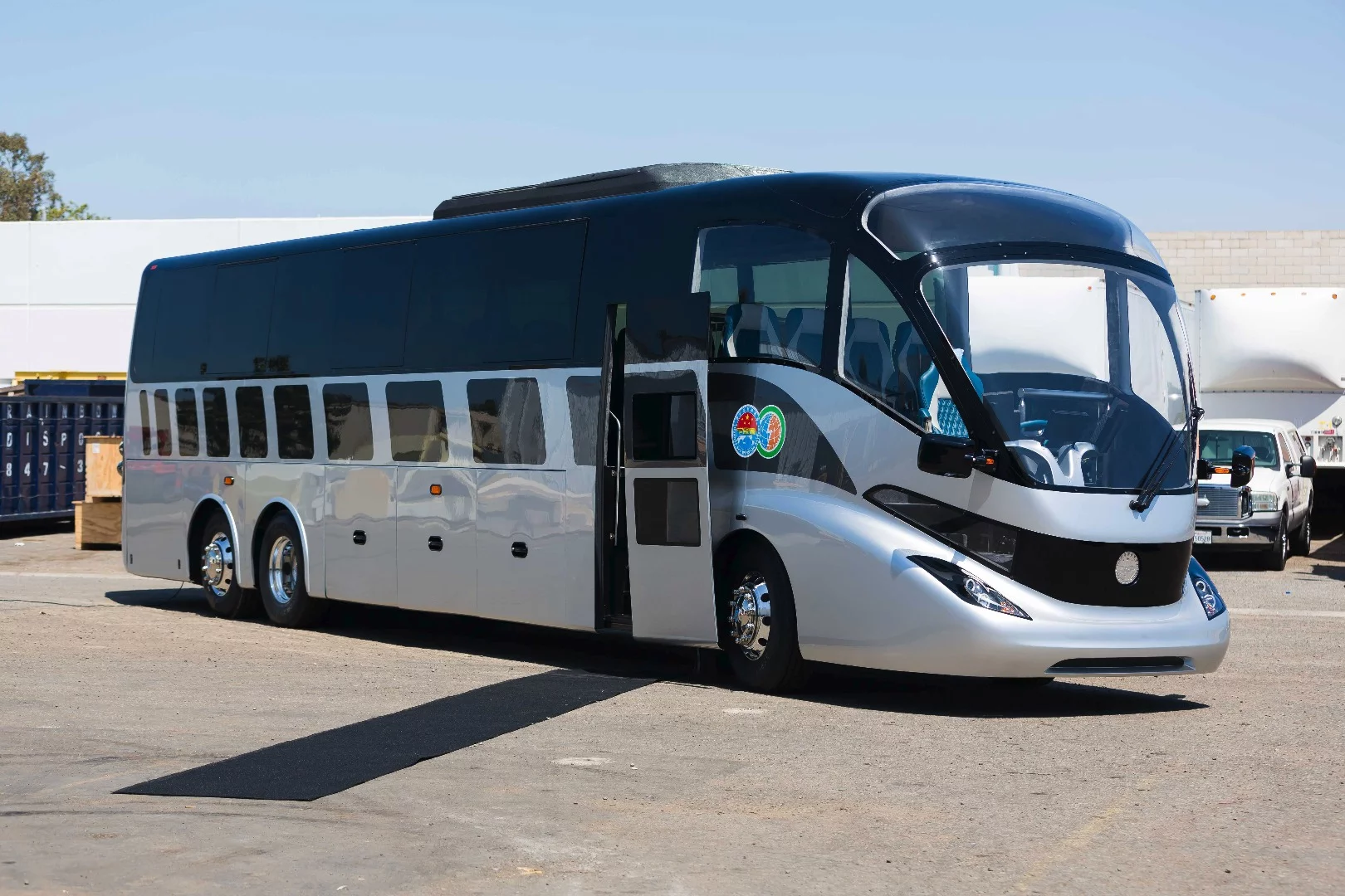 Gaffoglio Family Metalcrafters revealed its electric bus prototype at a private event in April