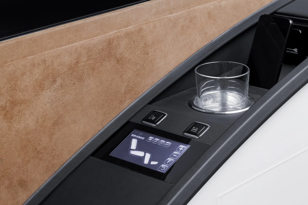 Each business seat is equipped with a touchscreen controller