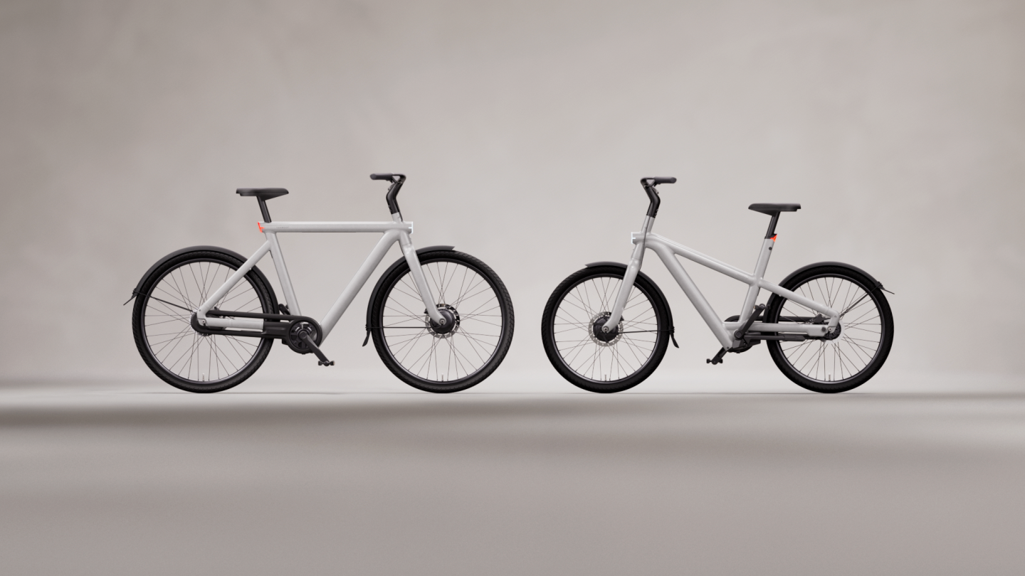 The newly introduced VanMoof S5 and A5 side by side