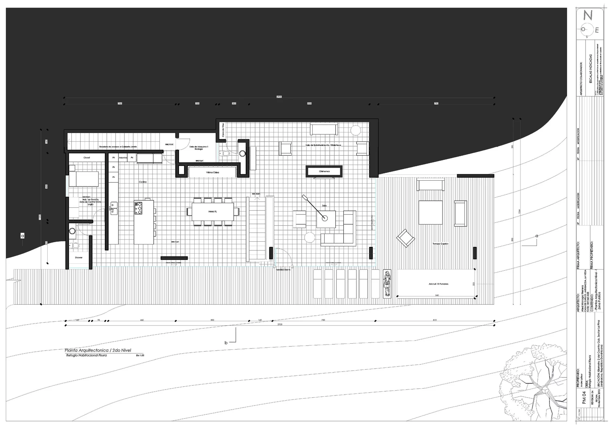 Architectural drawing of the RD House (Image: Vasho)