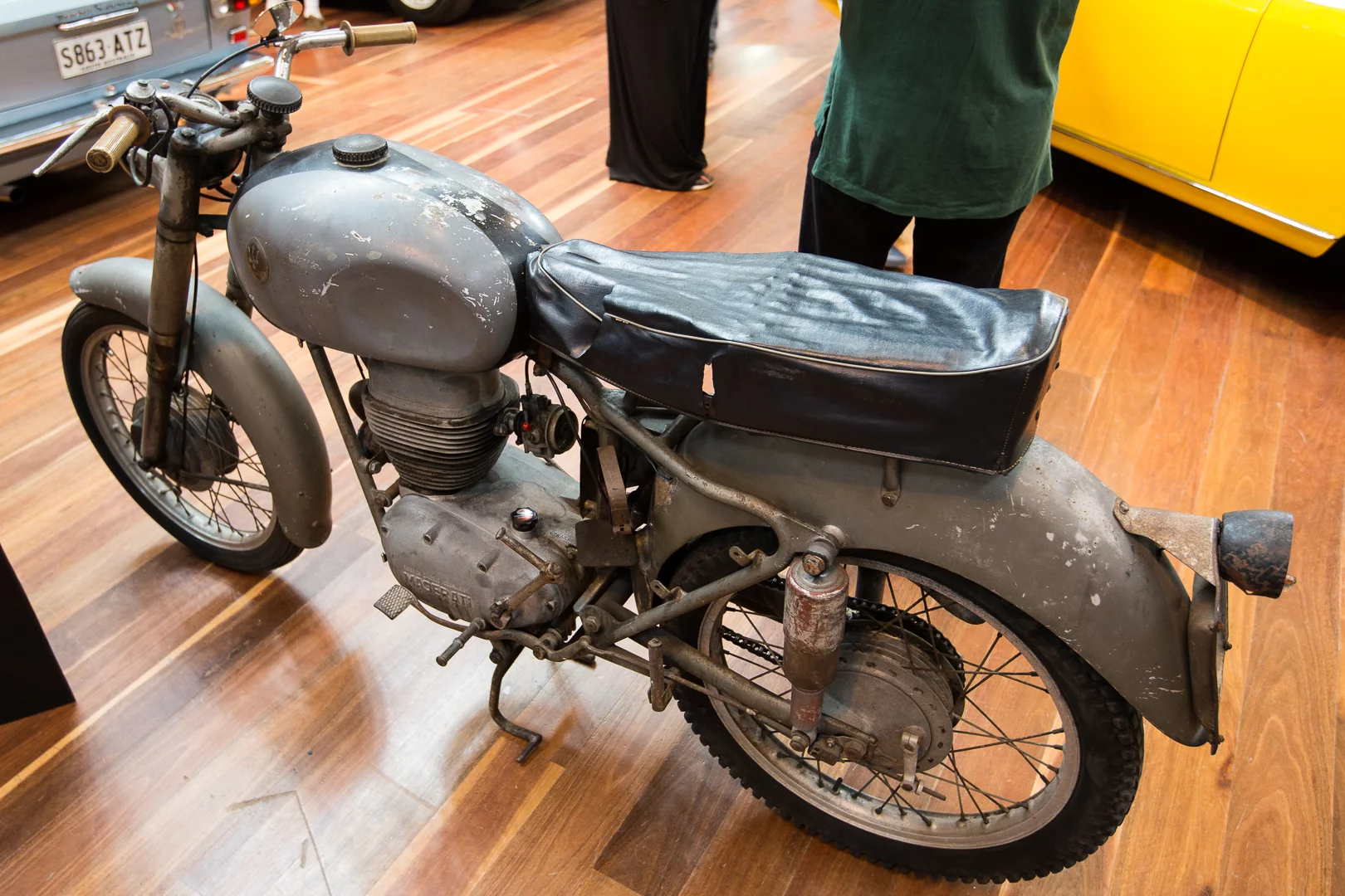 This 1954 Maserati Tipo L/160/T4 Turismo Lusso was discovered among a collection of scooters belonging to a deceased estate and presented as found (Photo: Nick Lavars/Gizmag)