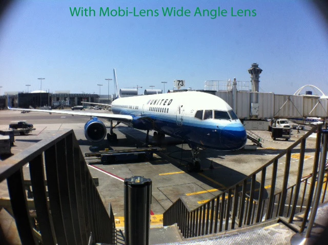 Photo with the Mobi-Lens wide-angle lens