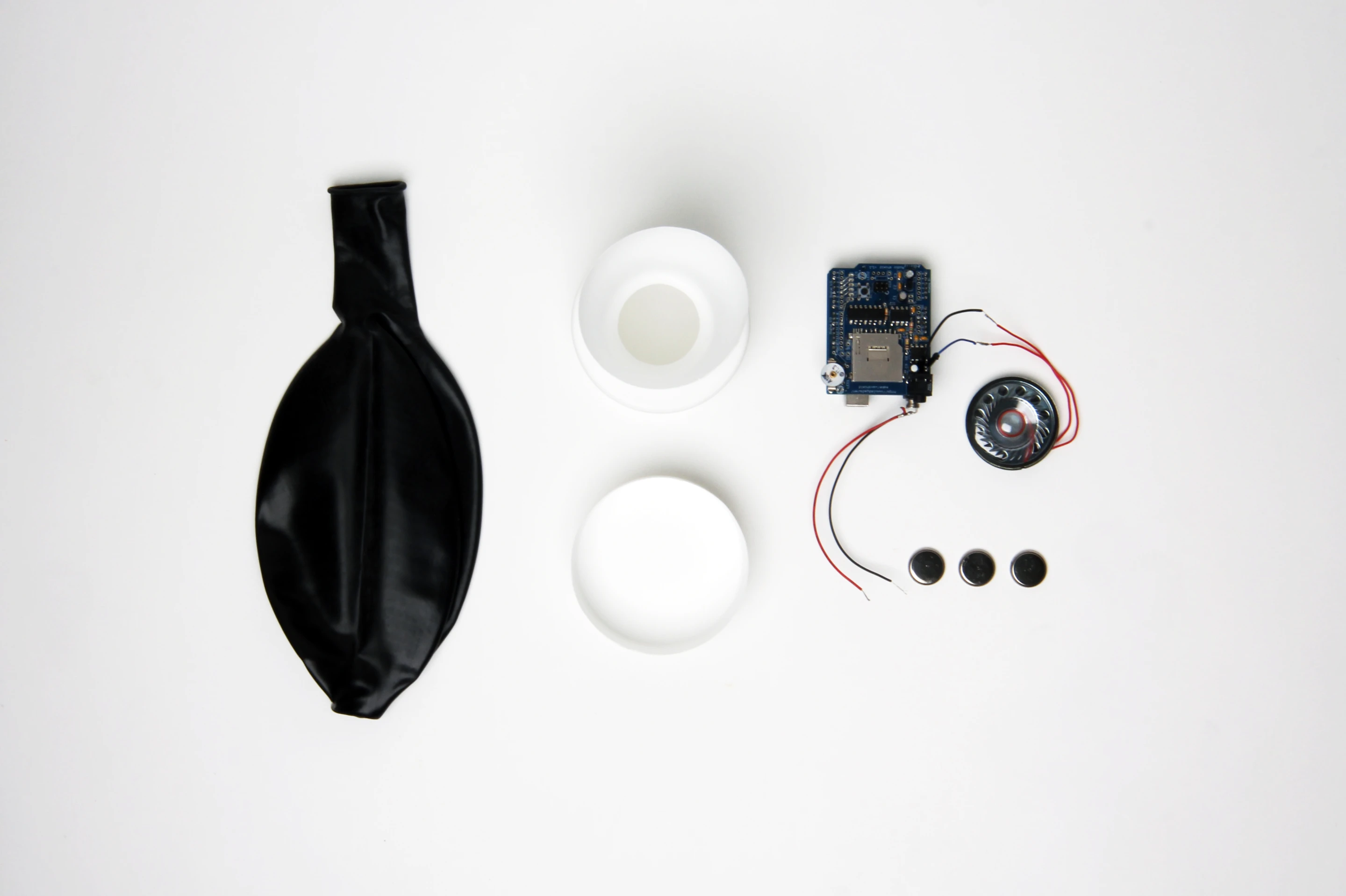 The components for the sound sphere