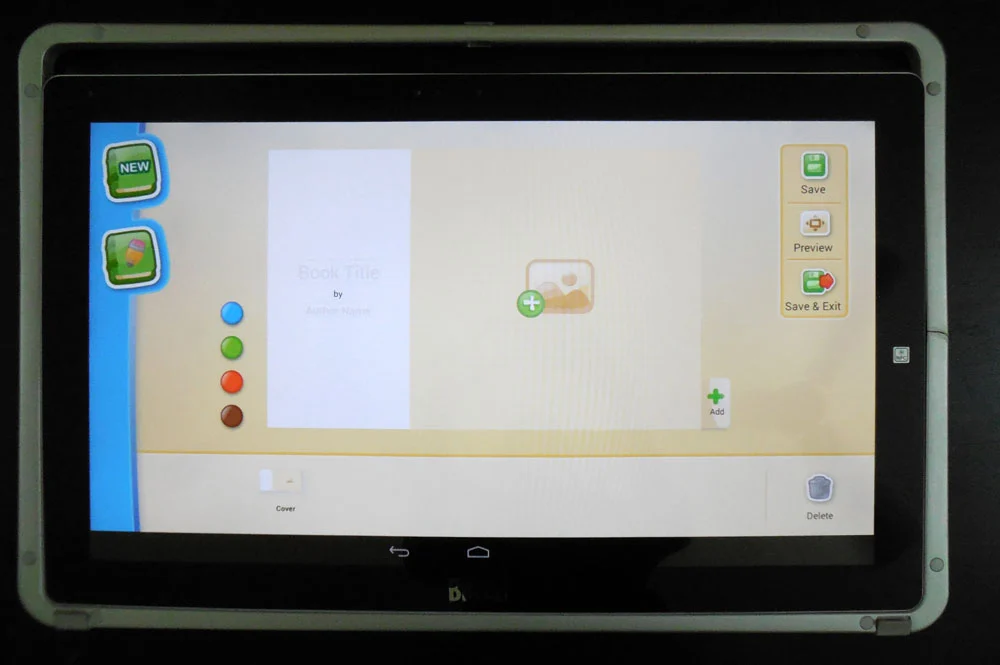 Children can create their own ebooks with visuals (Photo: Lakshmi Sandhana/Gizmag.com)