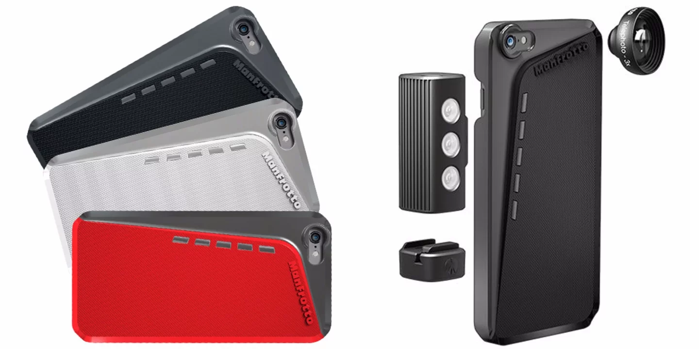 The Klyp+ cases are the basis of the Klyp system which allows iPhone-ographers to use their smartphone more like a dedicated camera