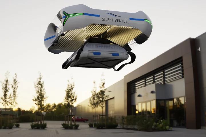 Rendered image of the "Silent Ventus" cargo drone Undefined Technologies eventually