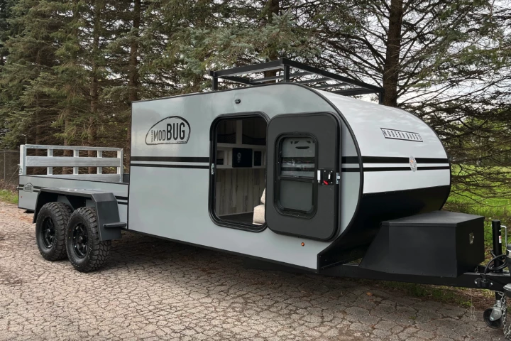 Home life up front, outdoor party in the back
